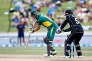 HAMILTON, NEW ZEALAND - MARCH 01:  David Miller of South Africa bats during game four of the One Day International series between New Zealand and South Africa at  on March 1, 2017 in Hamilton, New Zealand.  (Photo by Phil Walter/Getty Images)